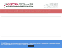 Tablet Screenshot of gestoriaperez.com